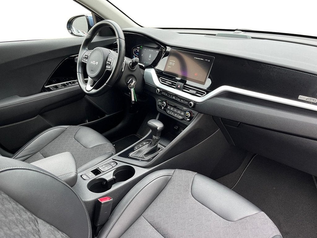 Kia Niro 1.6 GDi PHEV DynamicLine | Climate Control | Cruise, Auto's, Kia, Gebruikt, Blauw, Leder en Stof, Plug-in hybride