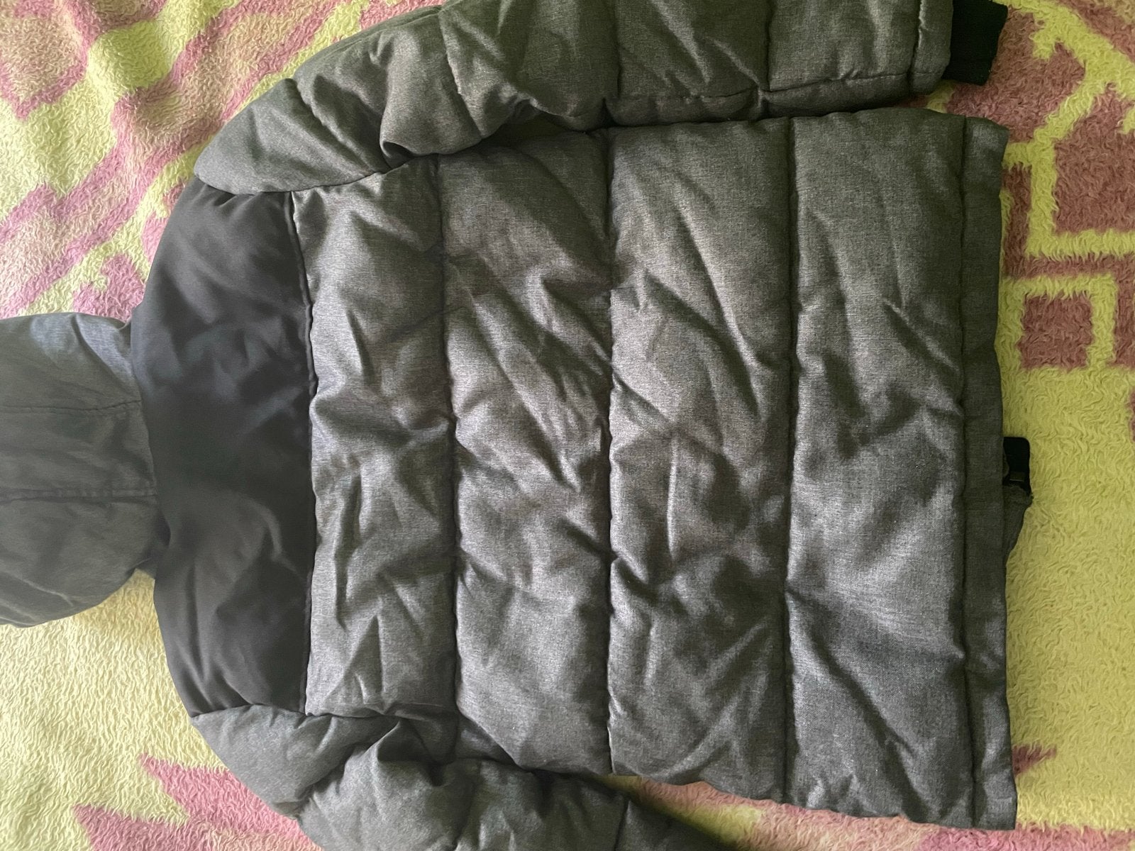 Rebel by Primark gewatteerde jas - Grijs/Zwart, Ophalen of Verzenden, Gedragen, Maat 38/40 (M), Grijs