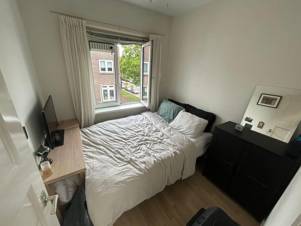 Tweepersoonsbed met lattenbodem en matras, Huis en Inrichting, Ophalen, Gebruikt, Zwart, Tweepersoons