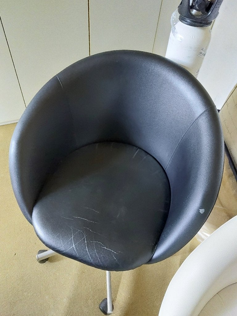 Bureau-/eettafelstoel Skruvsta IKEA, draai/wielen, Ophalen, Gebruikt, Zwart, Bureaustoel