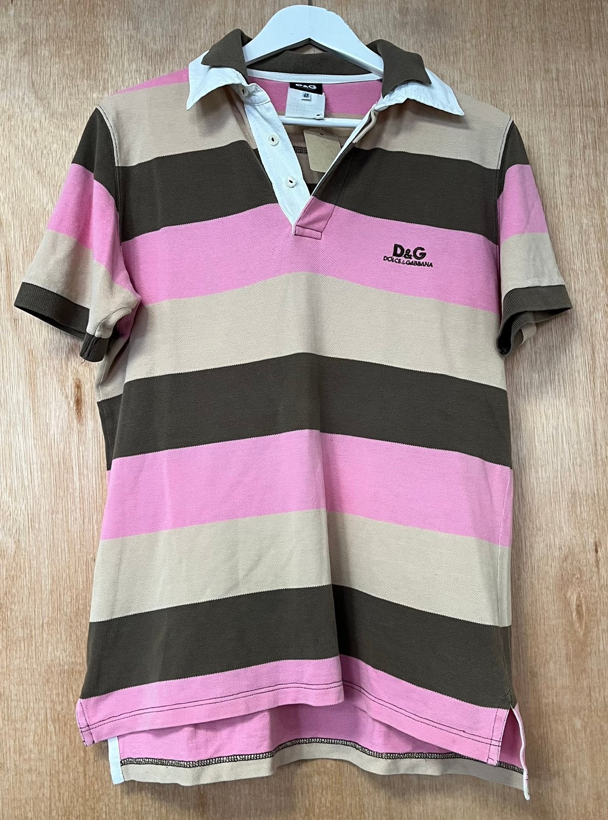 Vintage Dolce & Gabbana poloshirt met dubbele kraag - Maat M, Kleding | Heren, Ophalen of Verzenden, Zo goed als nieuw, Maat 48/50 (M)