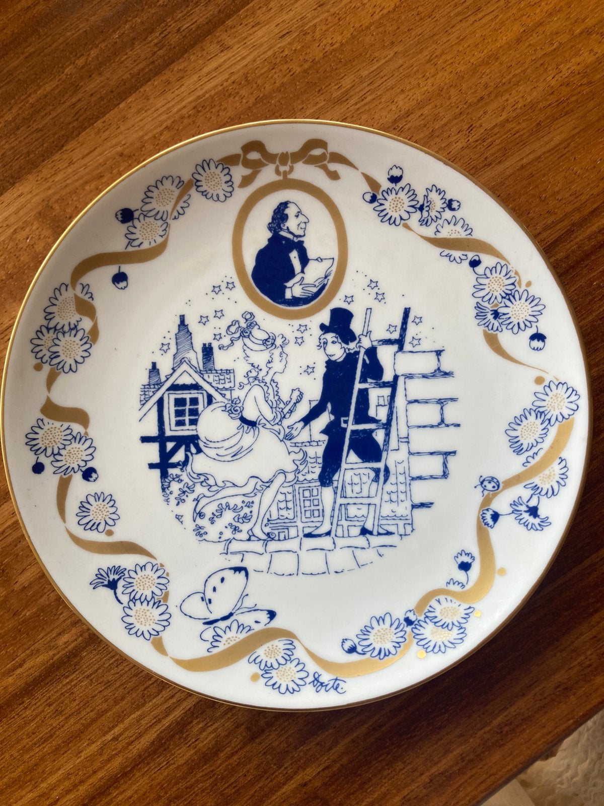 H.C. Andersen Serie: Herderin en Schoorsteenveger bord, Antiek en Kunst, Ophalen
