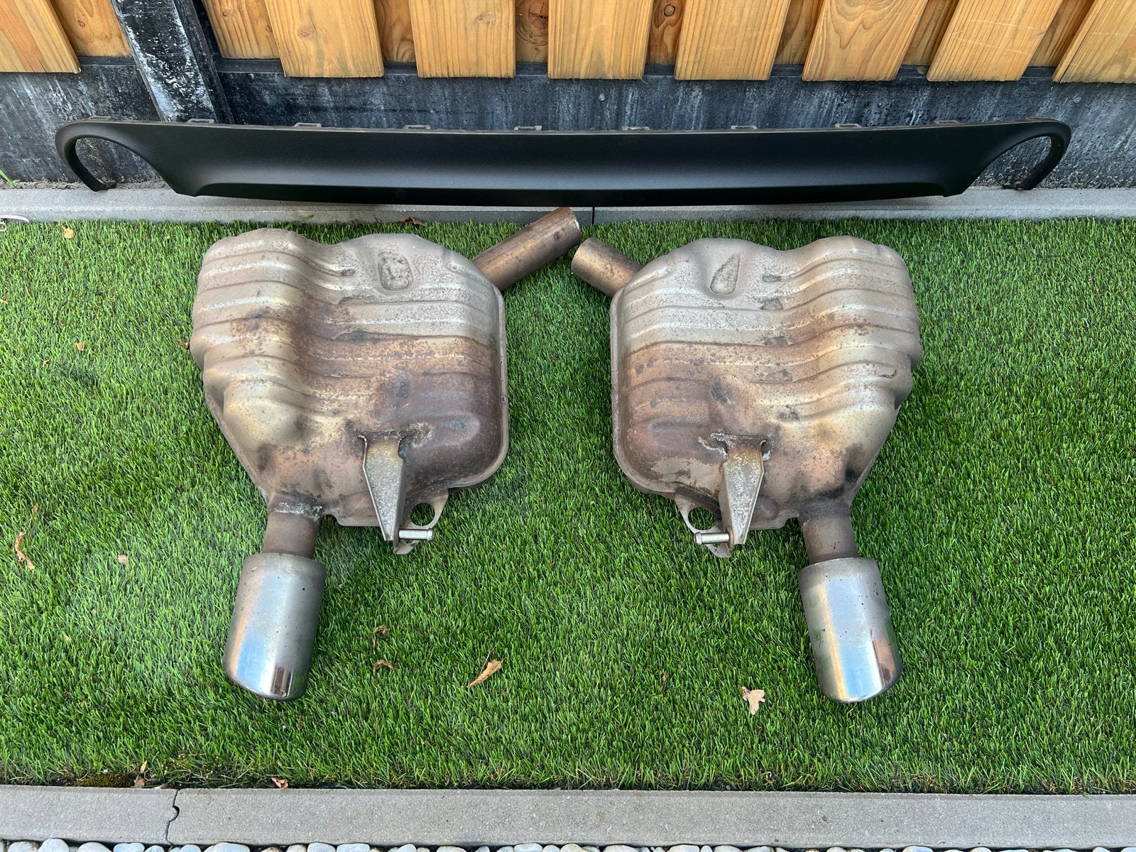 Audi A6 C7 (2011-2018) einddempers en diffuser origineel, Ophalen, Gebruikt, Audi