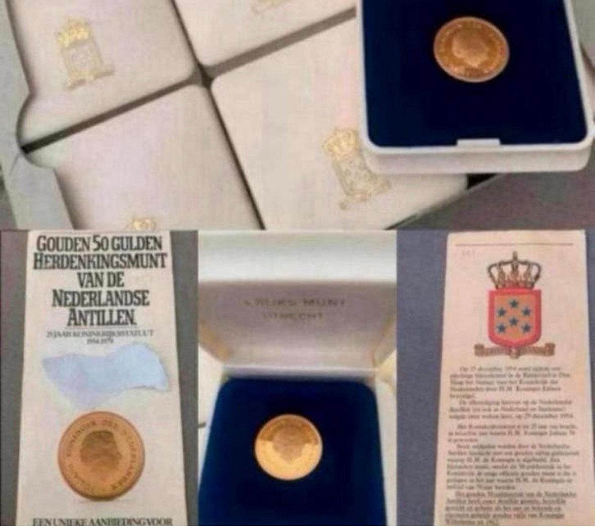 Lotje 12X Gouden 50 gulden munten, Ophalen of Verzenden, Overige landen, Overige waardes, Goud