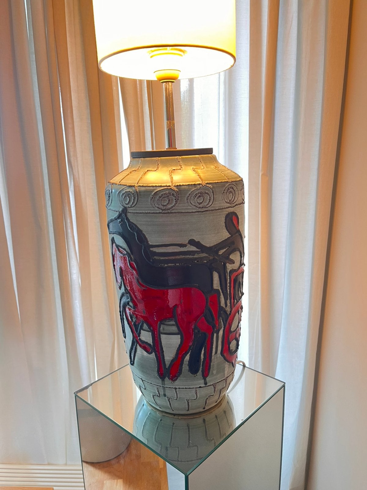 Vintage West Germany Lamp Scheurich, Antiek en Kunst, Ophalen