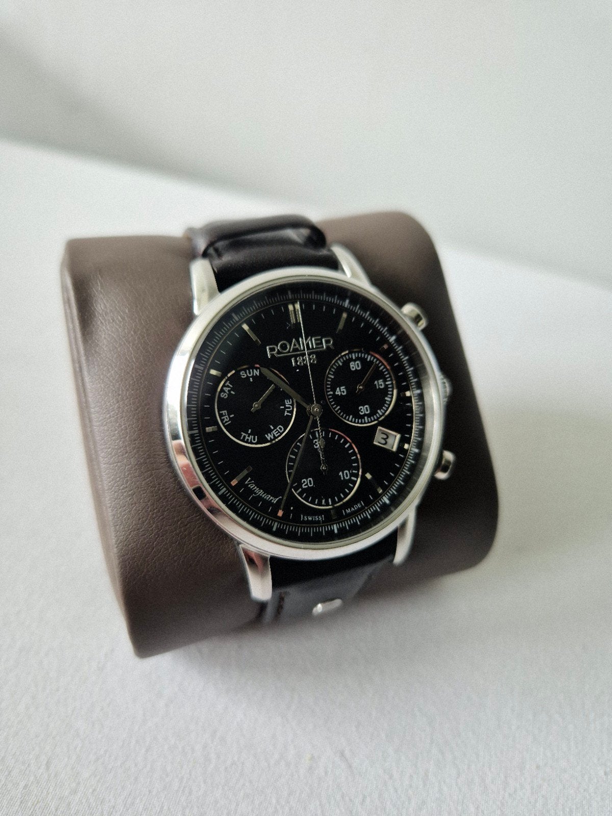 Roamer Vanguard Chrono II Heren Horloge - Incl. Doos, Overige merken, Leer, Staal, Polshorloge