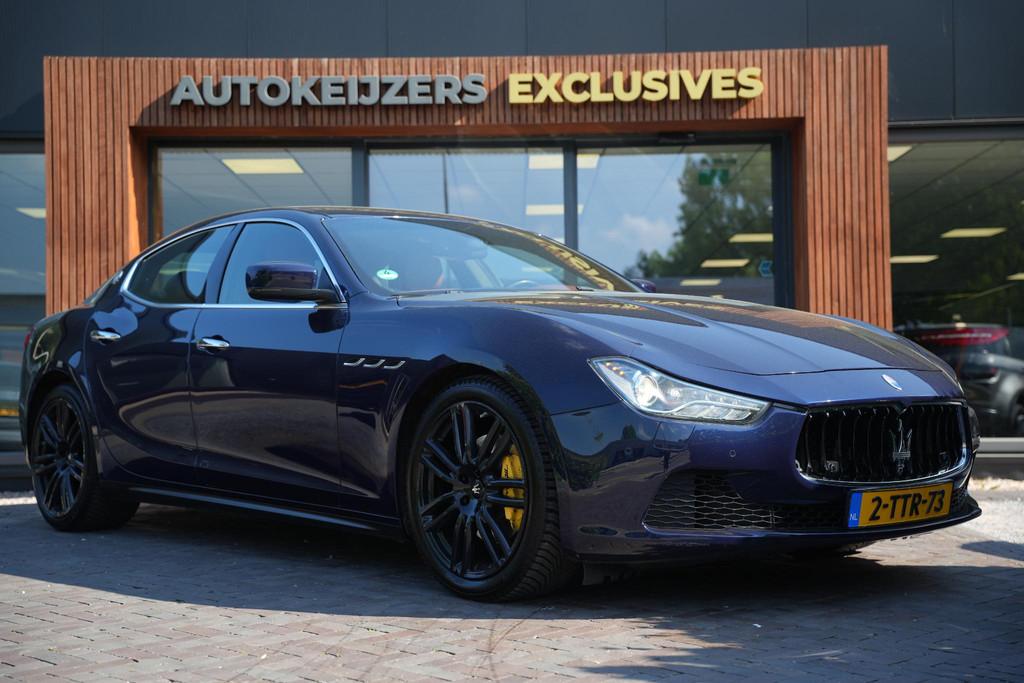 Maserati Ghibli 3.0 V6 D Luxe Leder Stoelvent. Navi Memory M, Achterwielaandrijving, Gebruikt, Euro 6, Blauw