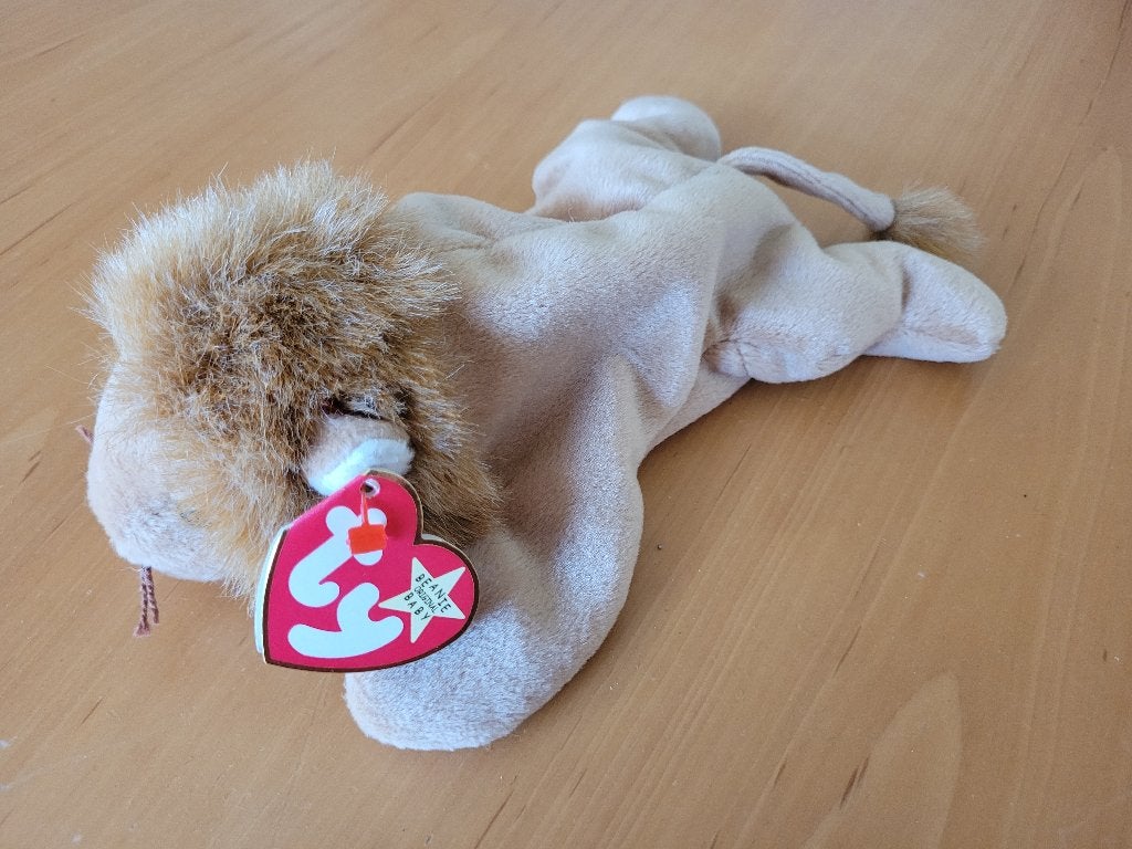 Ty Beanie Baby Leeuw Roary, Ophalen of Verzenden, Zo goed als nieuw, Overige typen