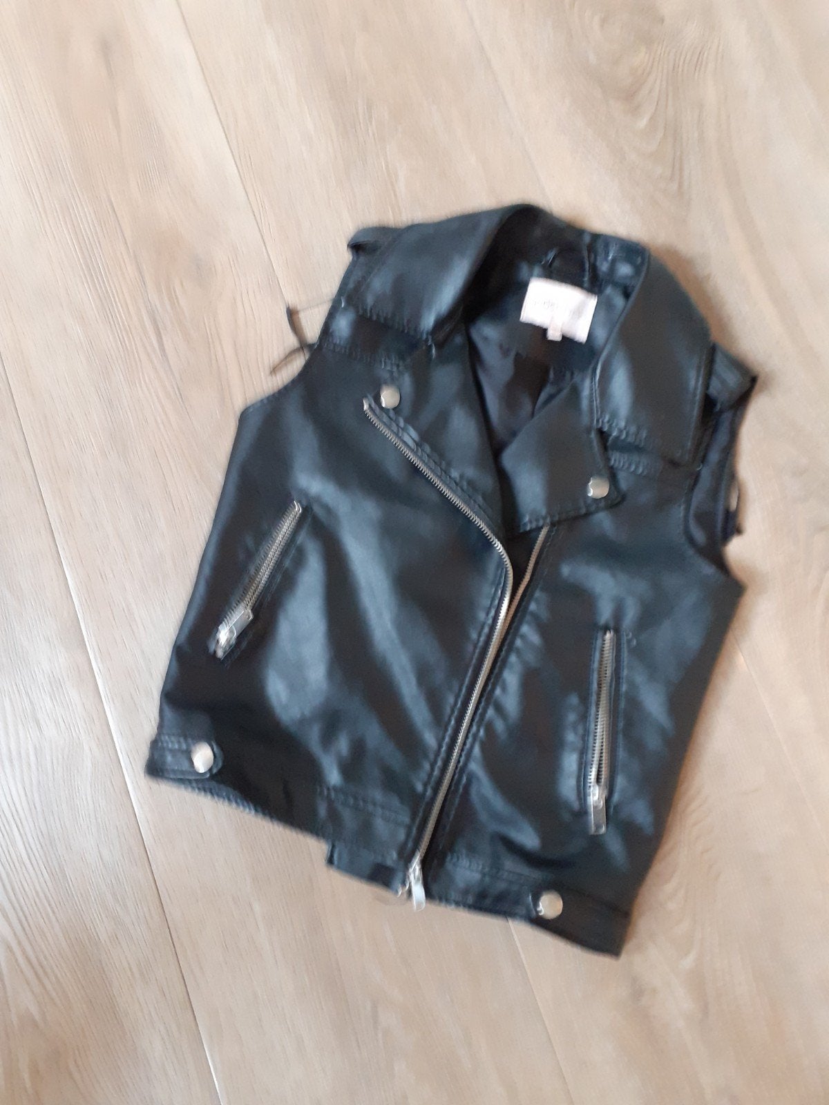 zwart leren gilet maat 152, Kinderen en Baby's, Gebruikt, Meisje, Trui of Vest, Kids Only
