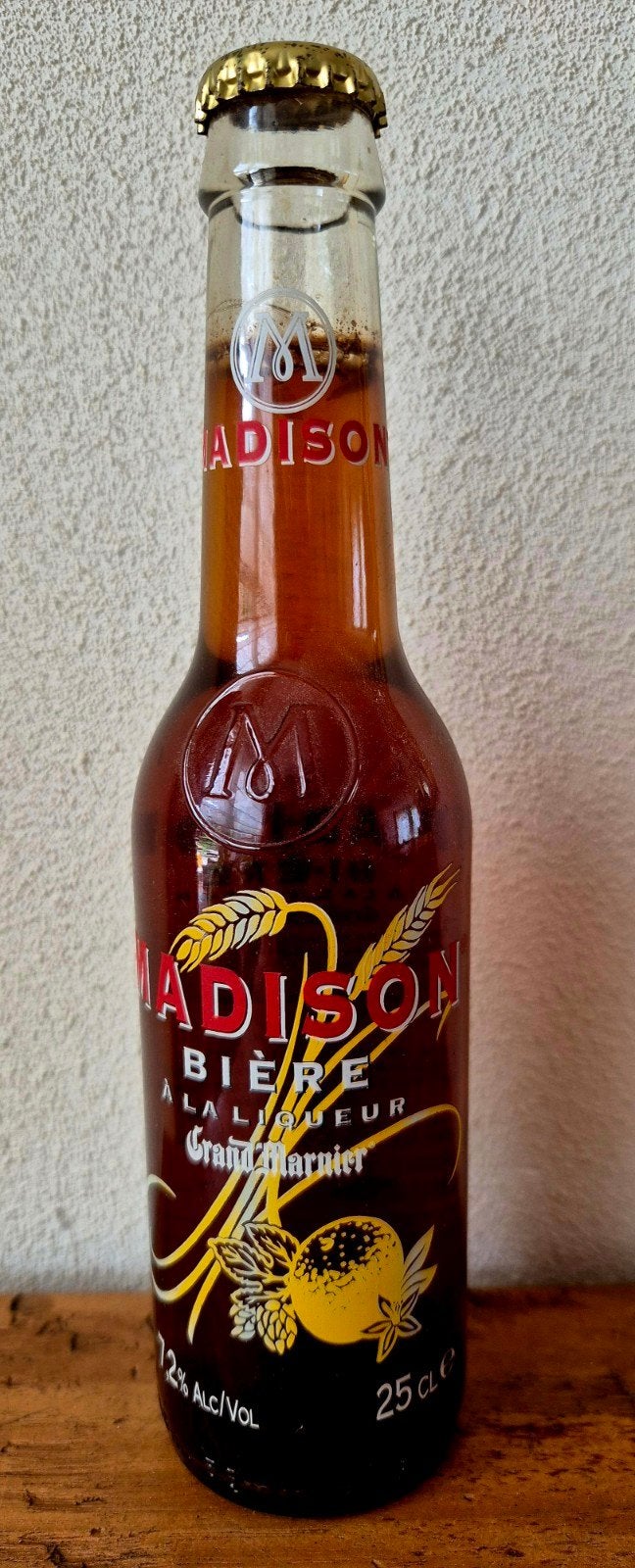 Fles speciaal bier Madison Bière à la Liqueur Grand Marnier, Ophalen of Verzenden, Zo goed als nieuw, Flesje(s), Overige merken