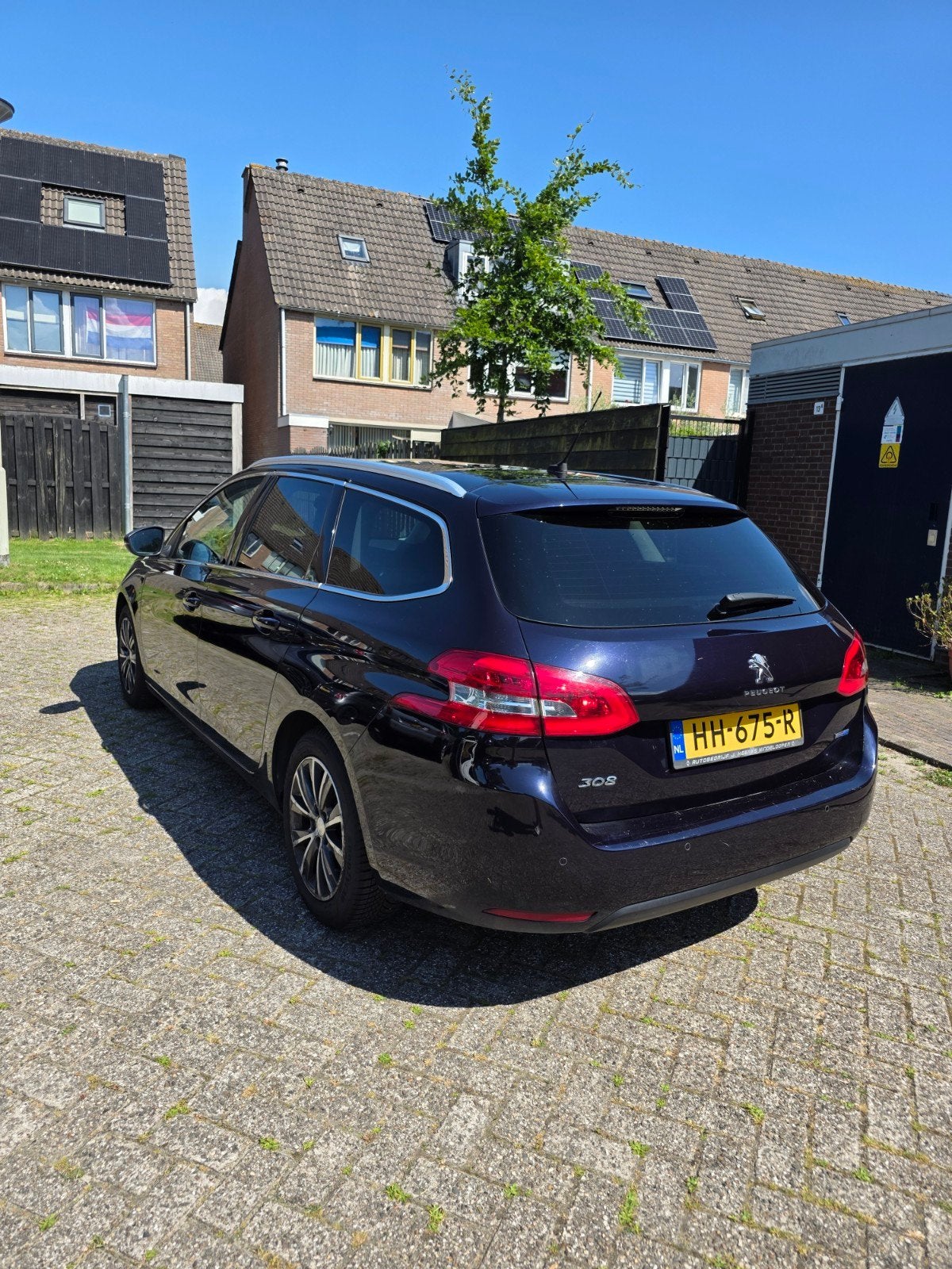 206000, Peugeot 308 sw blue 1.6 E-hdi 88 KW SW 2015 Blauw, Voorwielaandrijving, Stof, 680 kg, 4 cilinders
