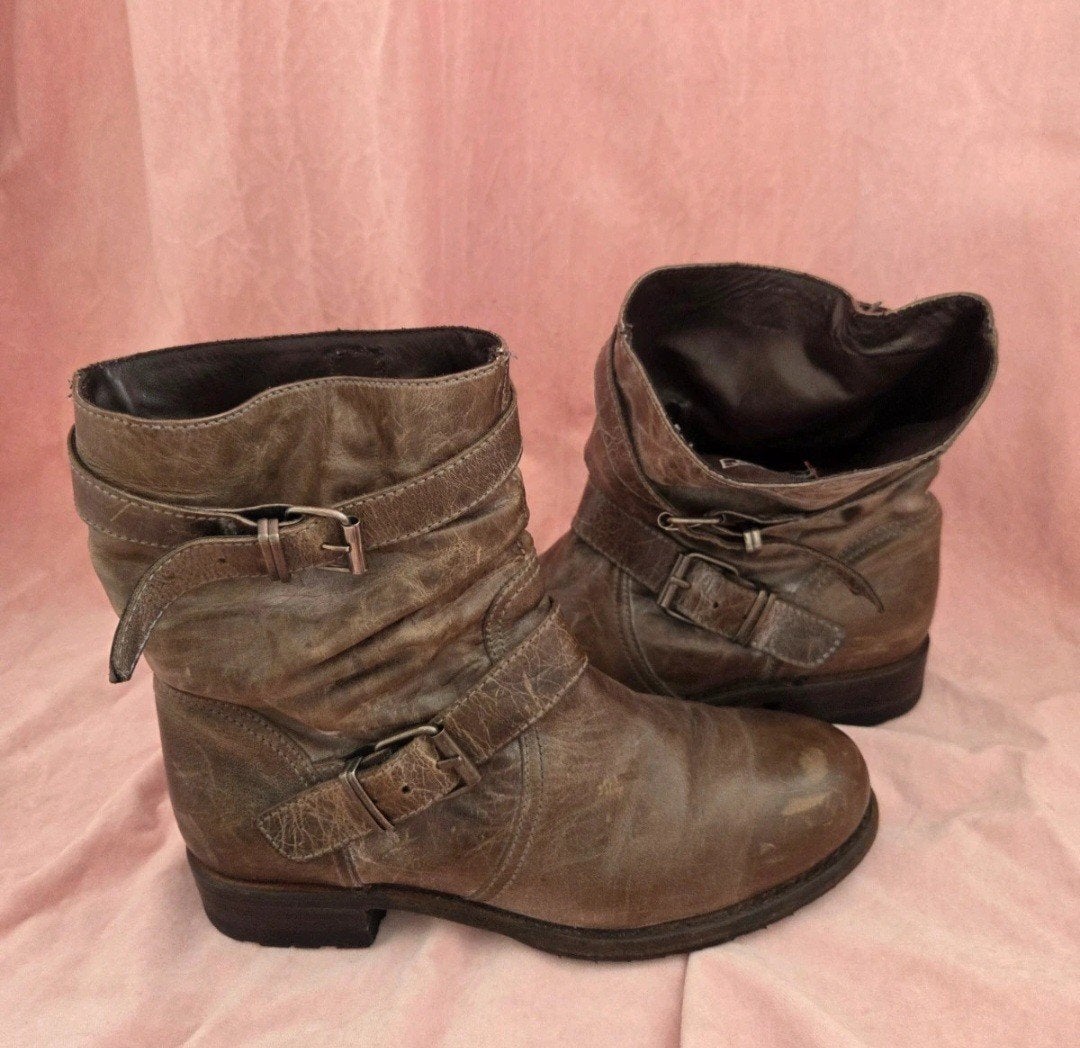 Nieuwe Sendra Bikerboots Maat 40 - Bruin Leer, Kleding | Dames, Schoenen, Sendra, Bruin, Lage of Enkellaarzen, Nieuw