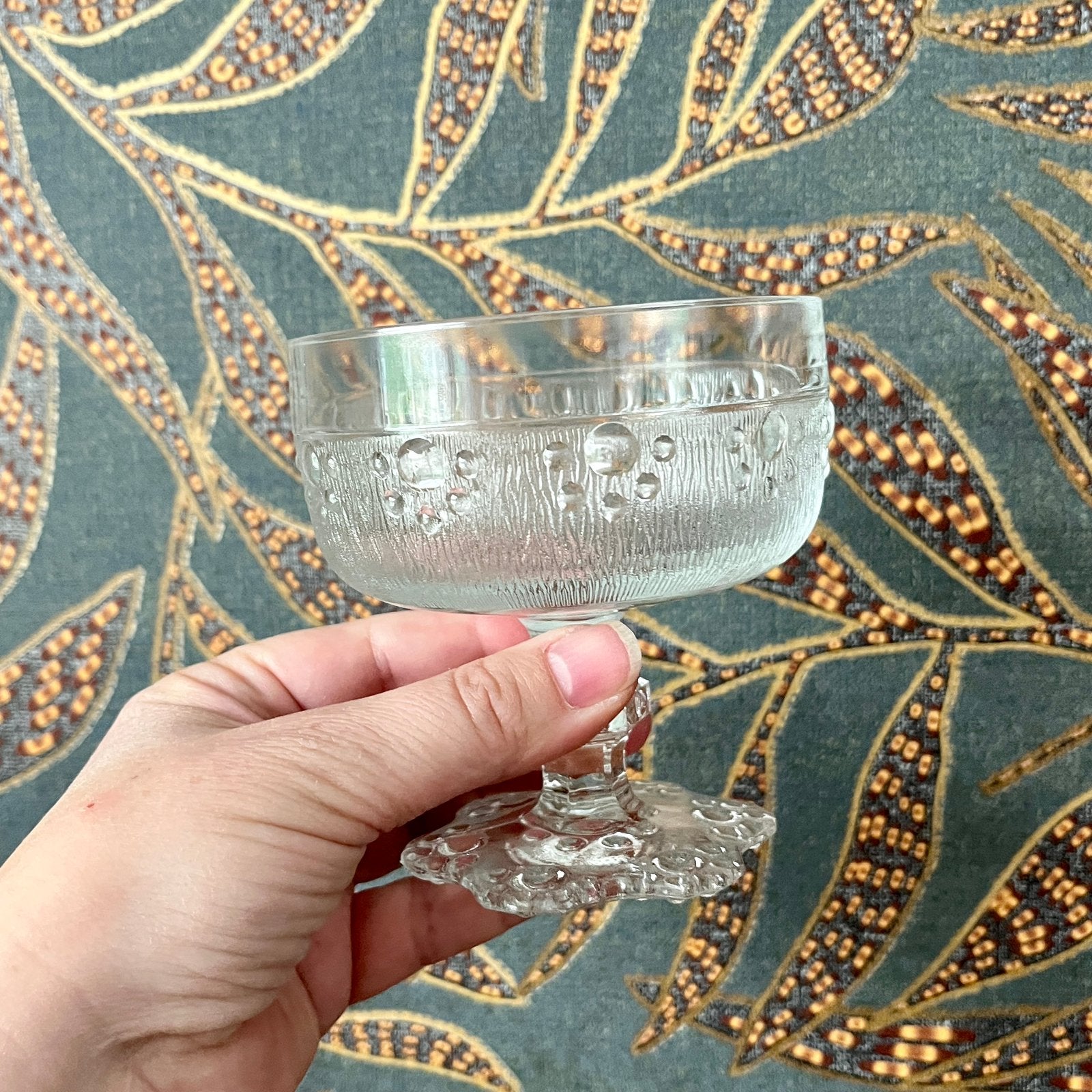 2 vintage Masserini Barocco coupeglazen, Ophalen of Verzenden