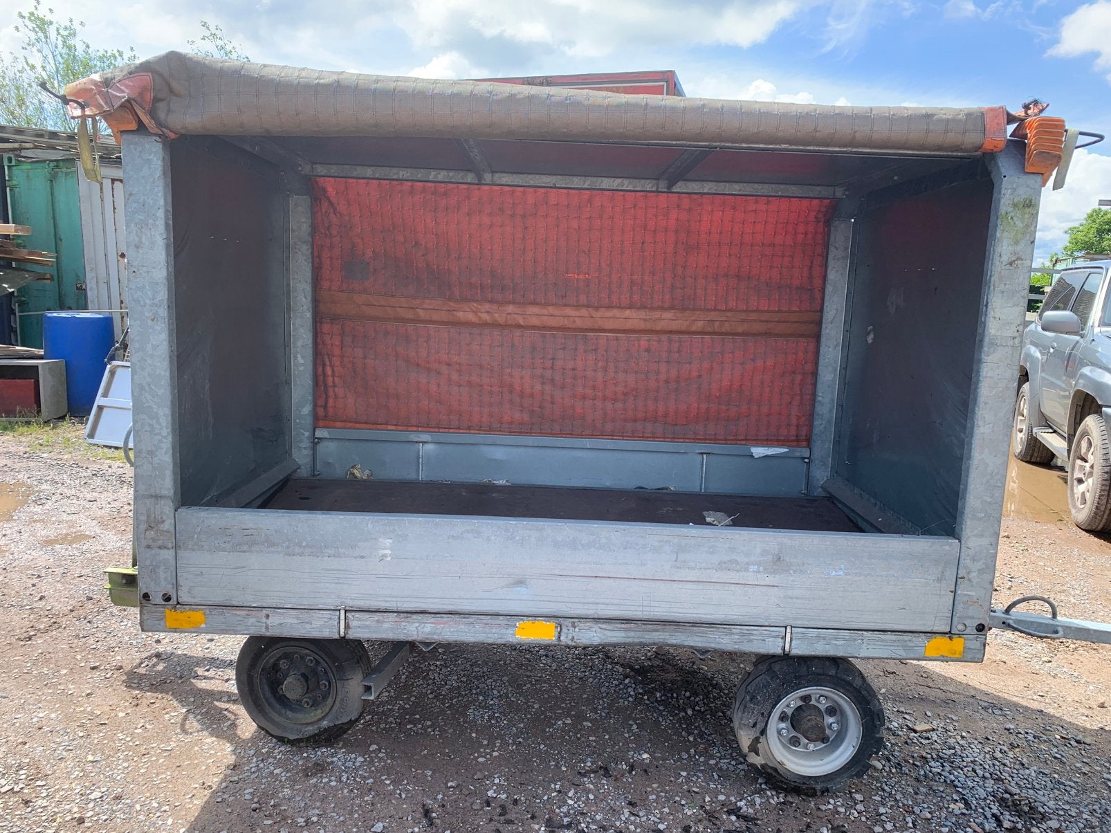 Bagagewagen, verkoopwagen, aanhanger, Ophalen, Gebruikt