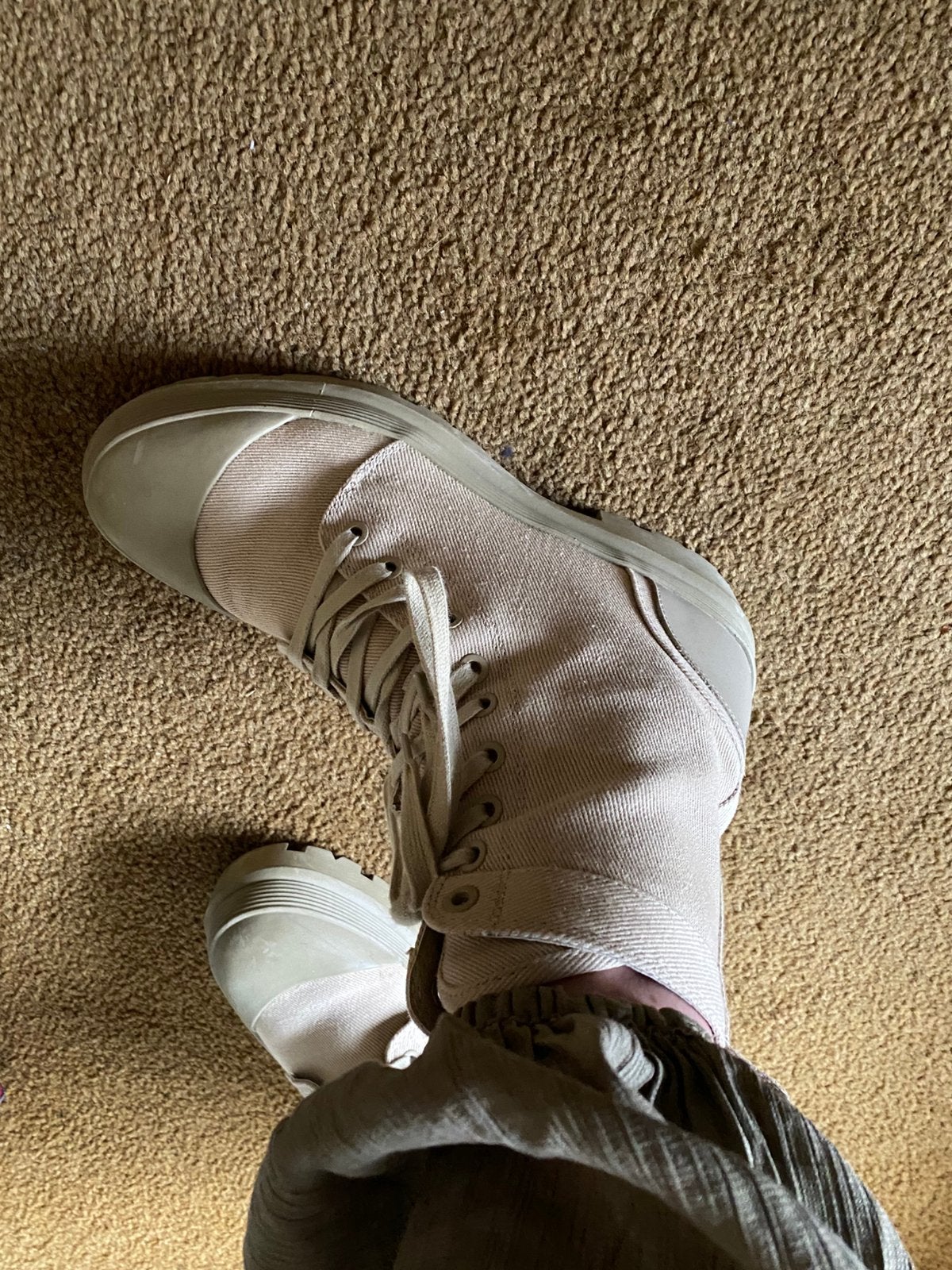 Pull&Bear hoge schoenen, Ophalen of Verzenden, Zo goed als nieuw, Beige, Sneakers of Gympen
