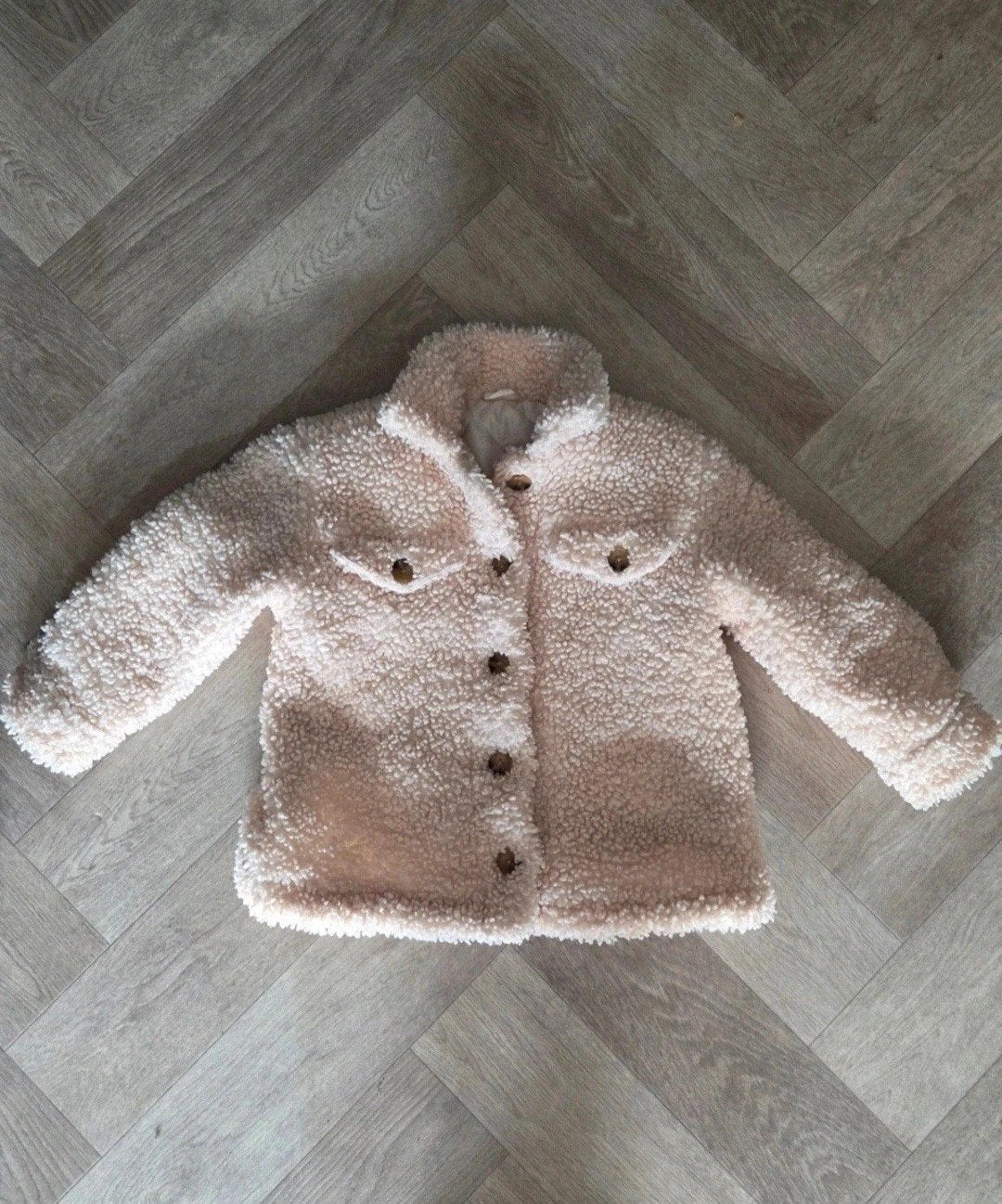 Hema teddy jasje maat 98/104, Verzenden, Jongen of Meisje, Zo goed als nieuw, Hema