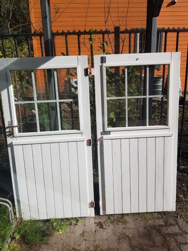 tuinhuis twee deuren gratis, Tuin en Terras, Gebruikt, Blokhut, Minder dan 200 cm, 2 ramen