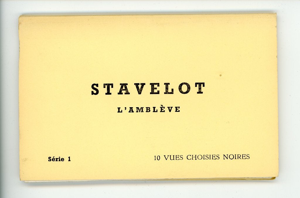 Vintage Stavelot – 10 zwart-wit kaarten leporello (ca. 1930), Ophalen of Verzenden, 1920 tot 1940, Ongelopen, Luik