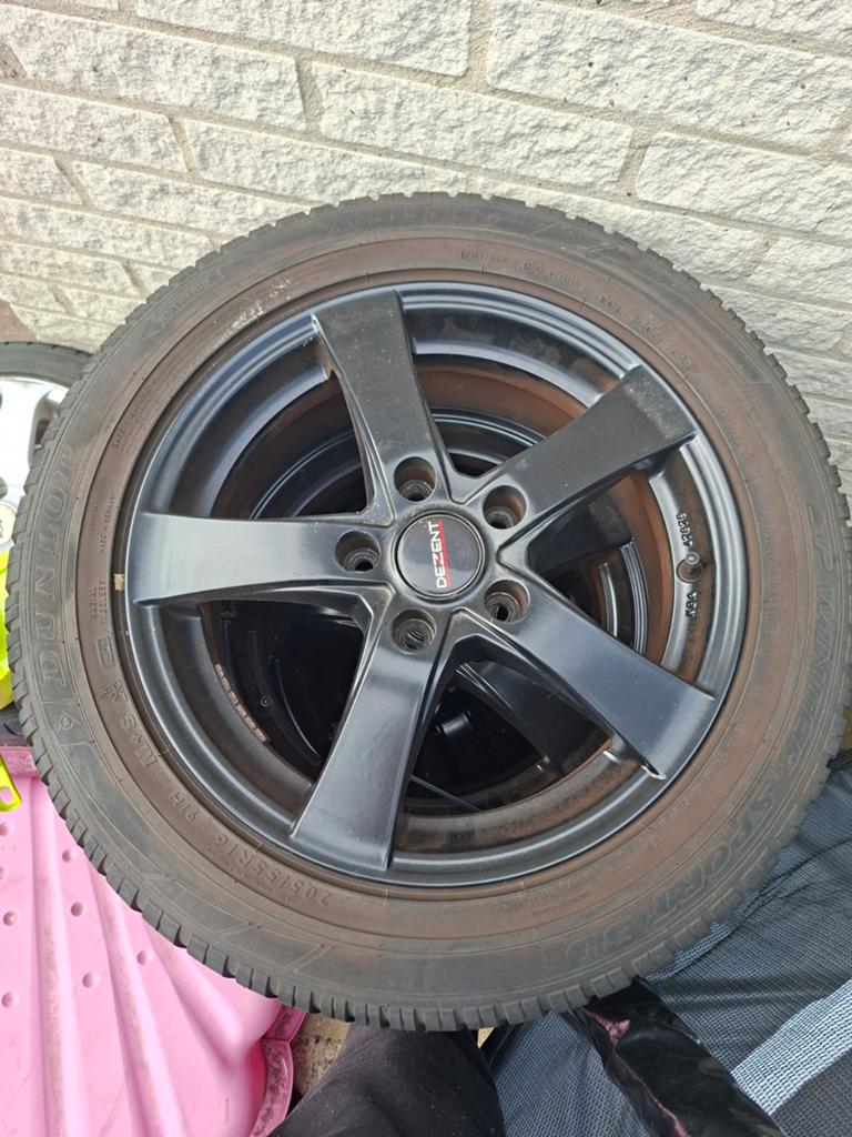 Dezent 16 inch velgen met Dunlop SP Winter Sport banden, Auto-onderdelen, Banden en Velgen, Ophalen, Gebruikt, 16 inch, Banden en Velgen