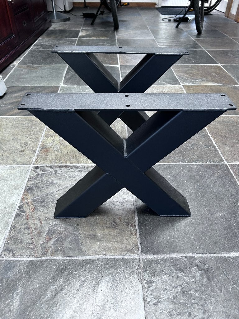 tafelpoot Salontafels x poten poot, Ophalen, Tafelpoot, 50 tot 100 cm, X poten