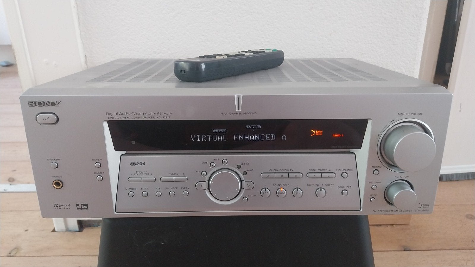 Sony STR-DE875 FM  Receiver Phono ingang, Audio, Tv en Foto, Versterkers en Receivers, Gebruikt, Ophalen of Verzenden, Sony, 120 watt of meer