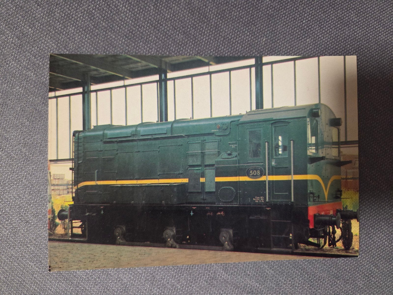 Ansichtkaart Locomotief NS 508 - Nederlands Spoorwegmuseum, Ophalen of Verzenden