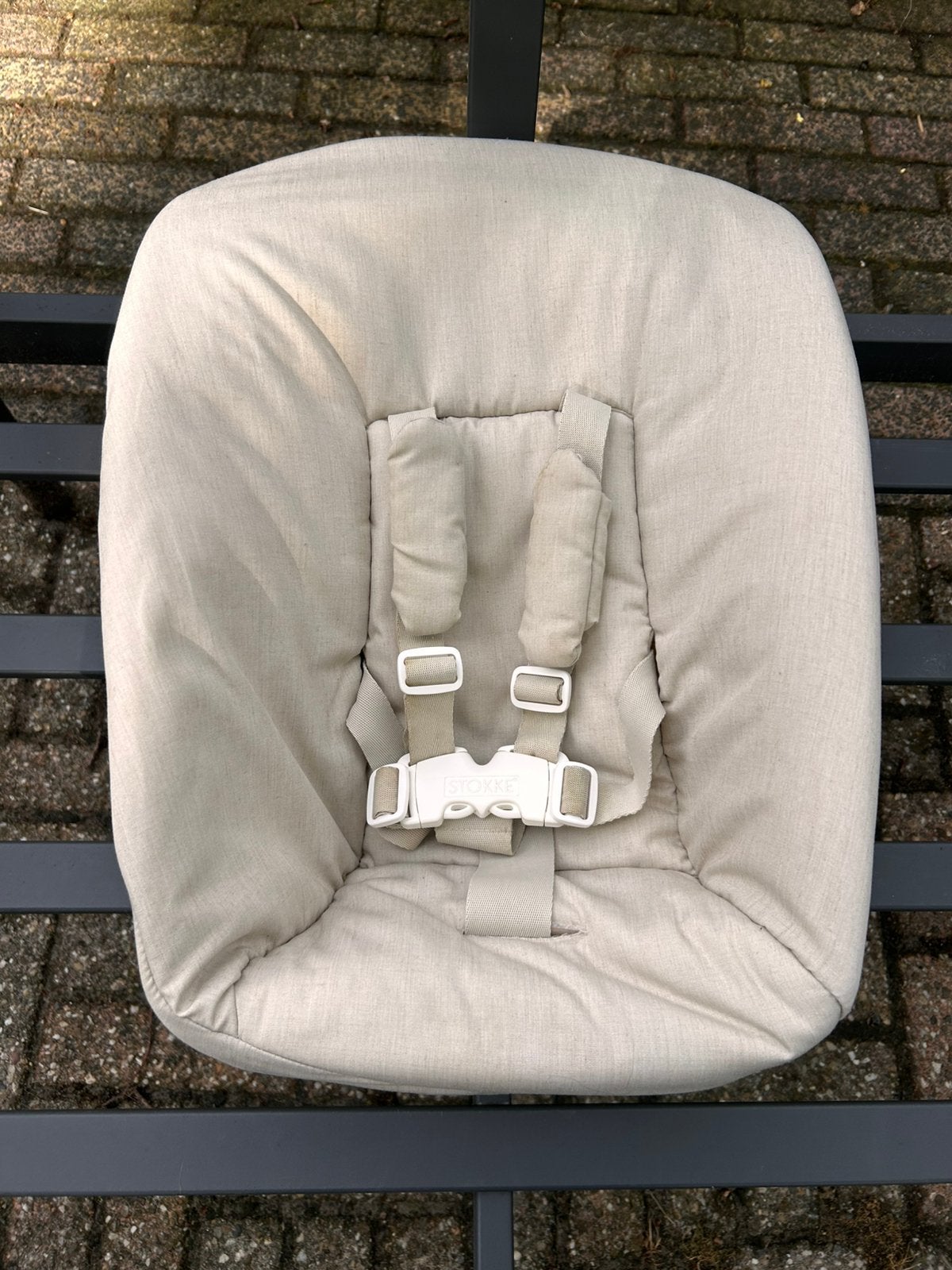 Stokke tripp trapp newborn stoeltje | oude model, Ophalen of Verzenden, Gebruikt, Meegroeistoel