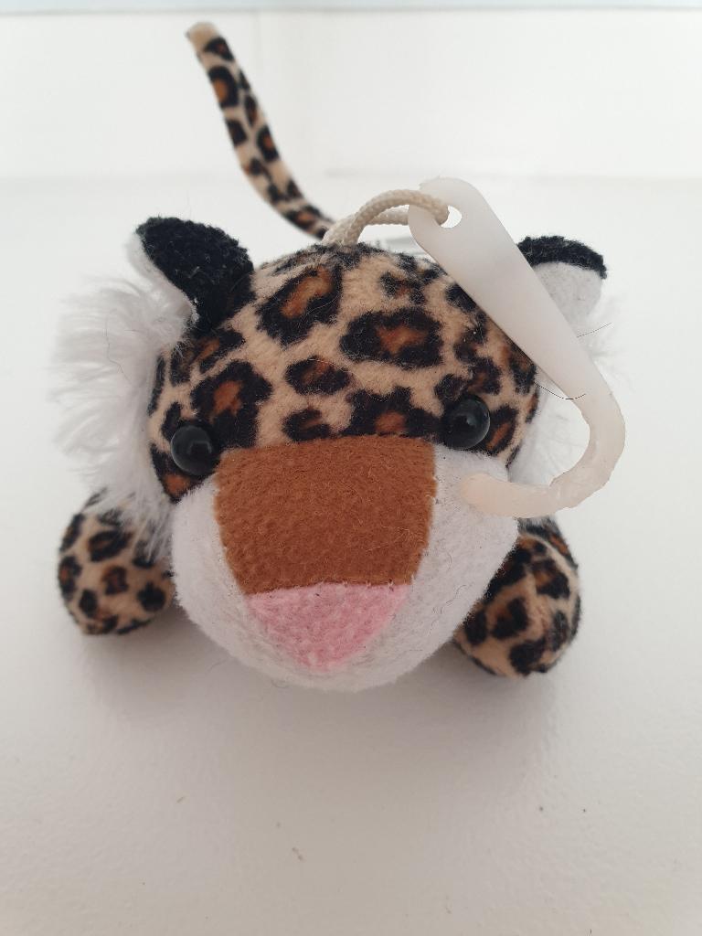 Schattig Pluche Luipaard / Jaguar Knuffeltje (12 cm), Overige typen, Ophalen of Verzenden, Zo goed als nieuw, Meerkleurig