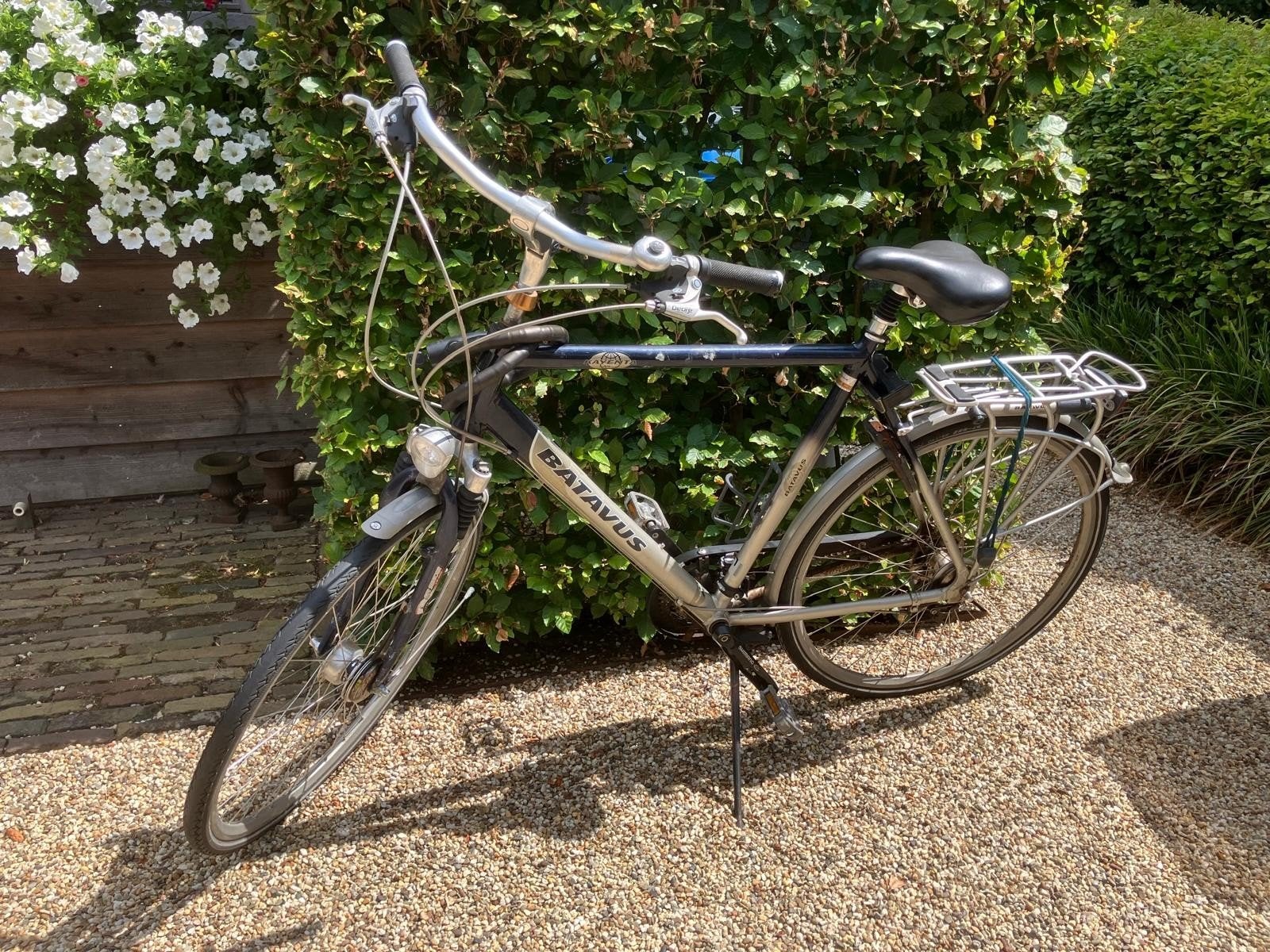 Batavus Herenfiets Zilver/Blauw, Ophalen of Verzenden, Gebruikt, Overige merken