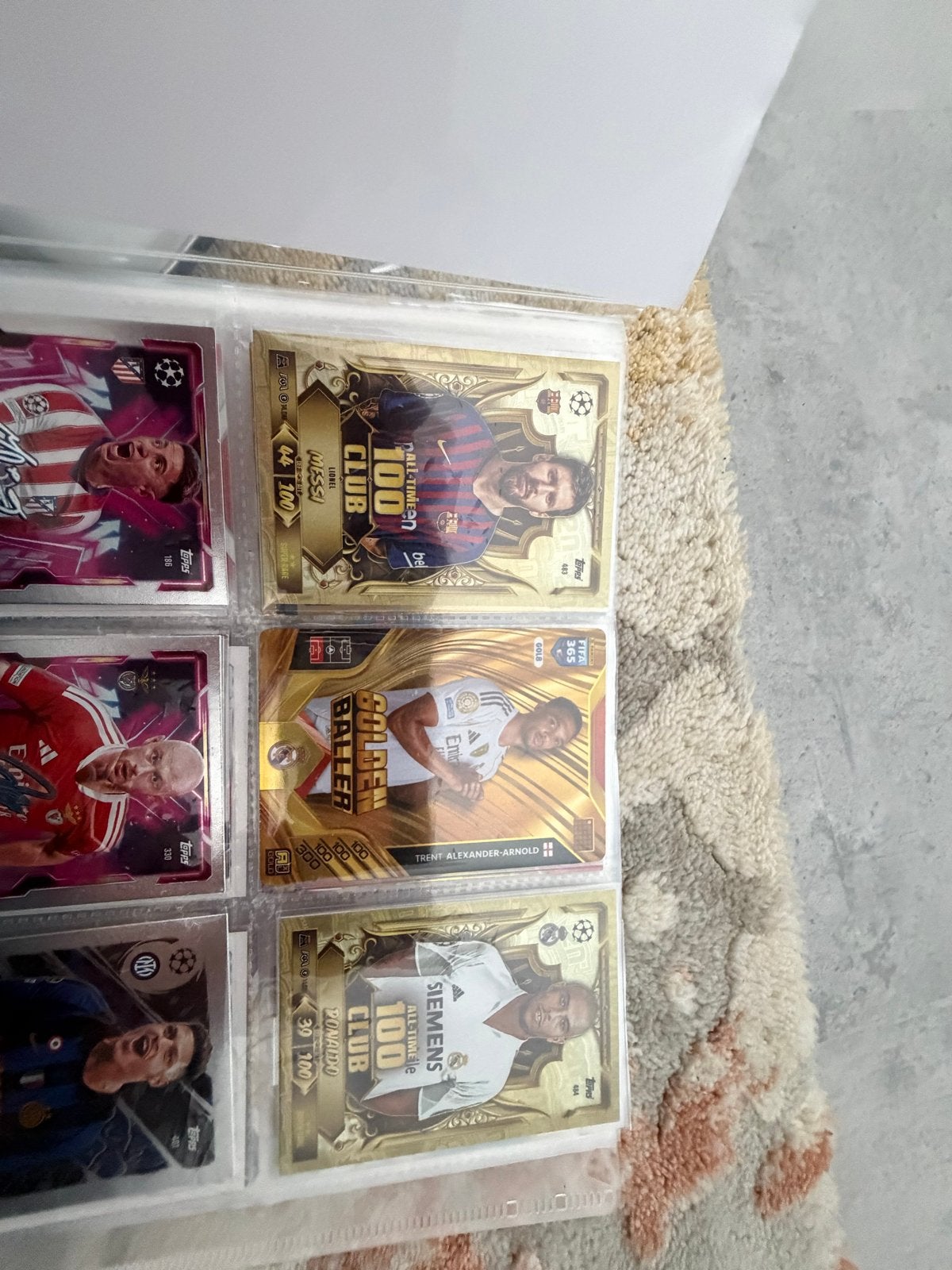 3 Gouden Panini Voetbalplaatjes - Club 100 & Baller, Ophalen of Verzenden, Zo goed als nieuw, Buitenlandse clubs, Spelerskaart