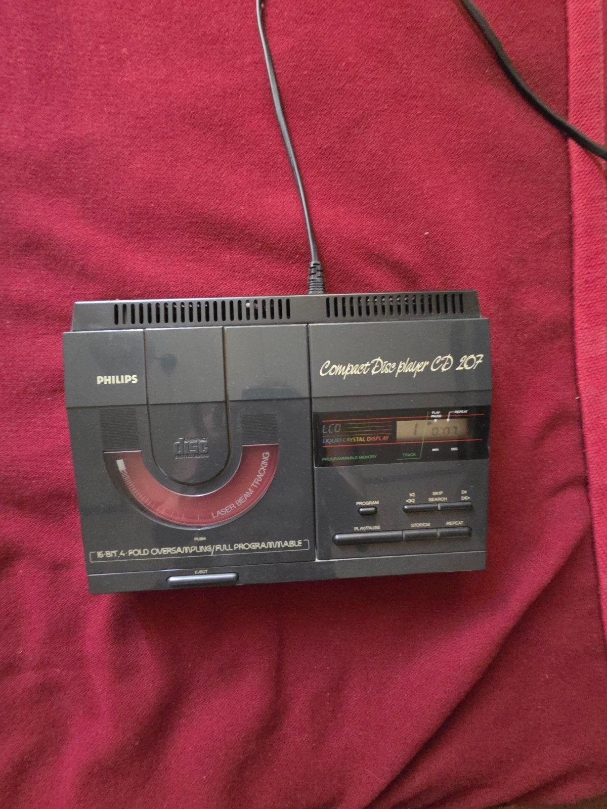 Philips Compact Disc speler CD 207, Audio, Tv en Foto, Cd-spelers, Ophalen of Verzenden, Gebruikt, Philips
