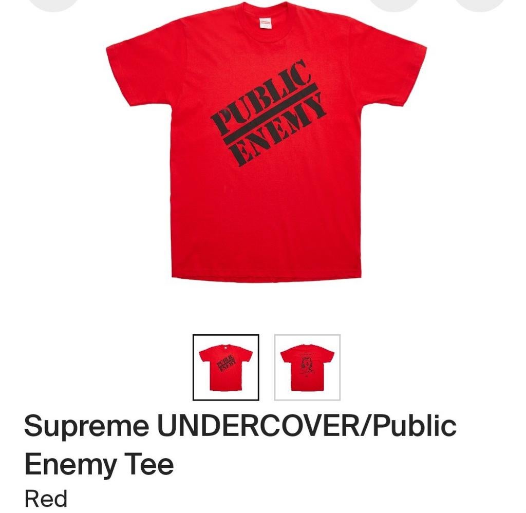 Supreme UNDERCOVER/PUBLIC ENEMY Tee, Shirt, Supreme, Verzenden, Nieuw
