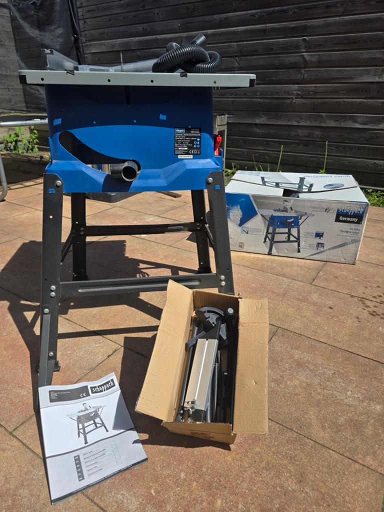 Scheppach HS81 Tafelzaag - Zo goed als nieuw, Ophalen, Cirkelzaag, Zo goed als nieuw, 1200 watt of meer