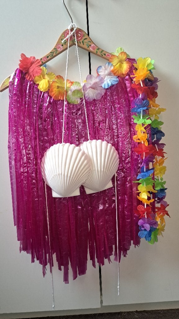 Leuke 3-delige zomerse Hawaii set (nieuw!) - one size, Maat 38/40 (M), Nieuw, Ophalen of Verzenden, Overige thema's