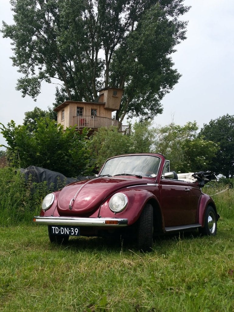 Volkswagen Kever Karmann Cabriolet 1977, Auto's, Achterwielaandrijving, Open dak, Zwart, Cabriolet