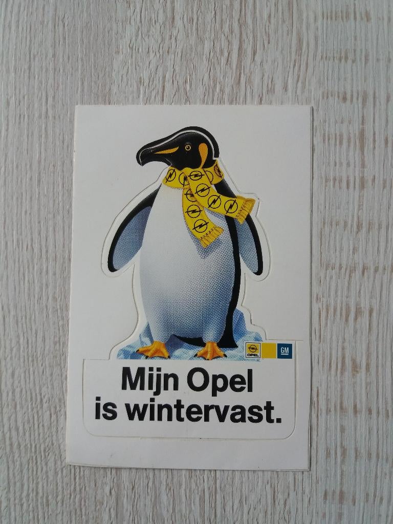 sticker Mijn Opel is wintervast, Verzamelen, Stickers, Ophalen of Verzenden, Zo goed als nieuw, Auto of Motor