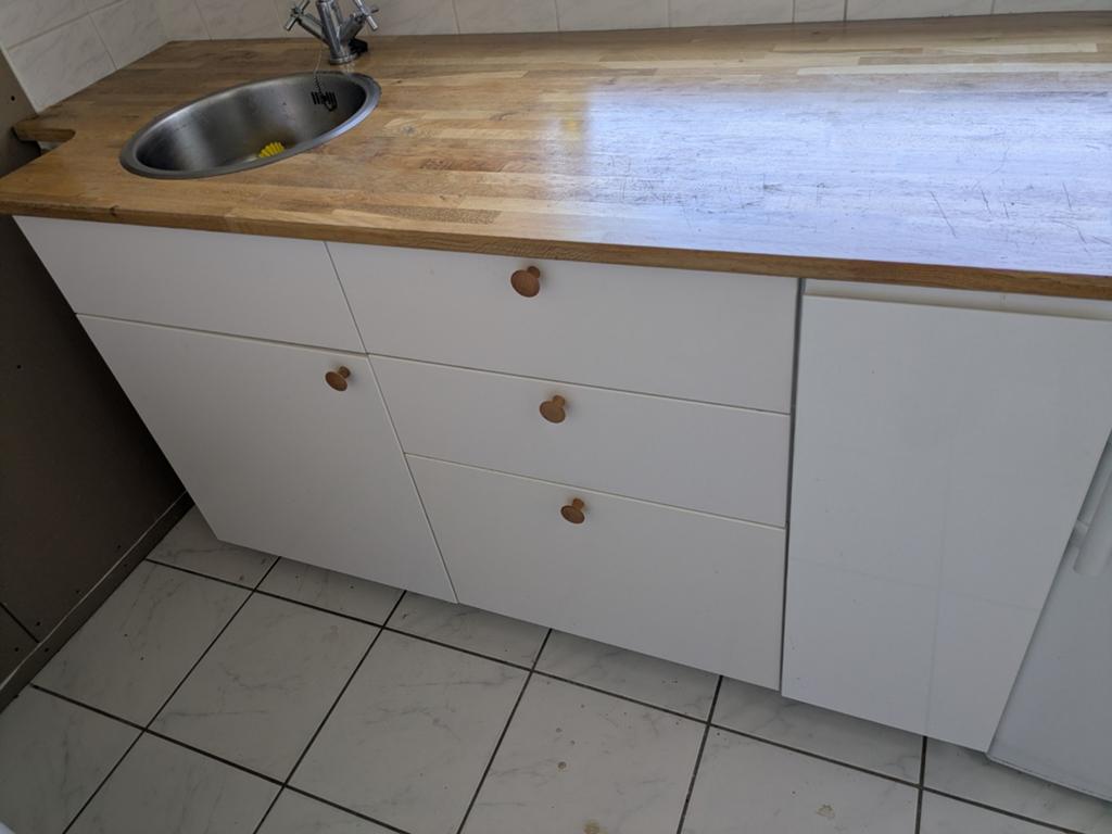 Ikea Knoxhult keukenkasten keukenblok, Huis en Inrichting, Ophalen of Verzenden, Gebruikt, Wit, Enkelwandige keuken