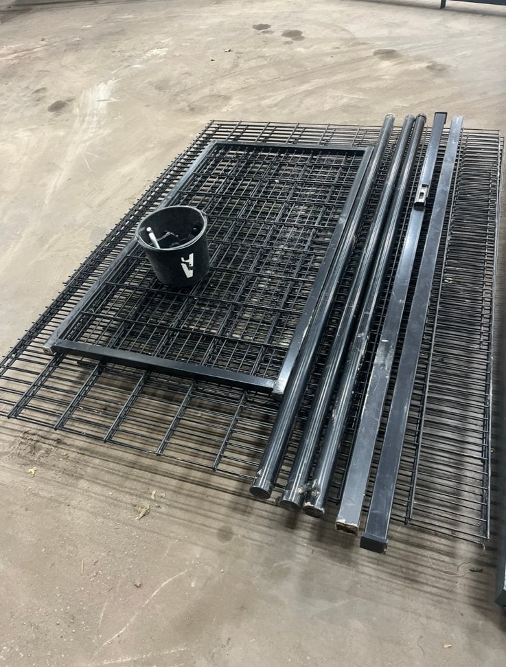 Dubbelstaafmat hekwerk, Ophalen of Verzenden, Zo goed als nieuw, IJzer, Dubbelstaafmat hekwerk