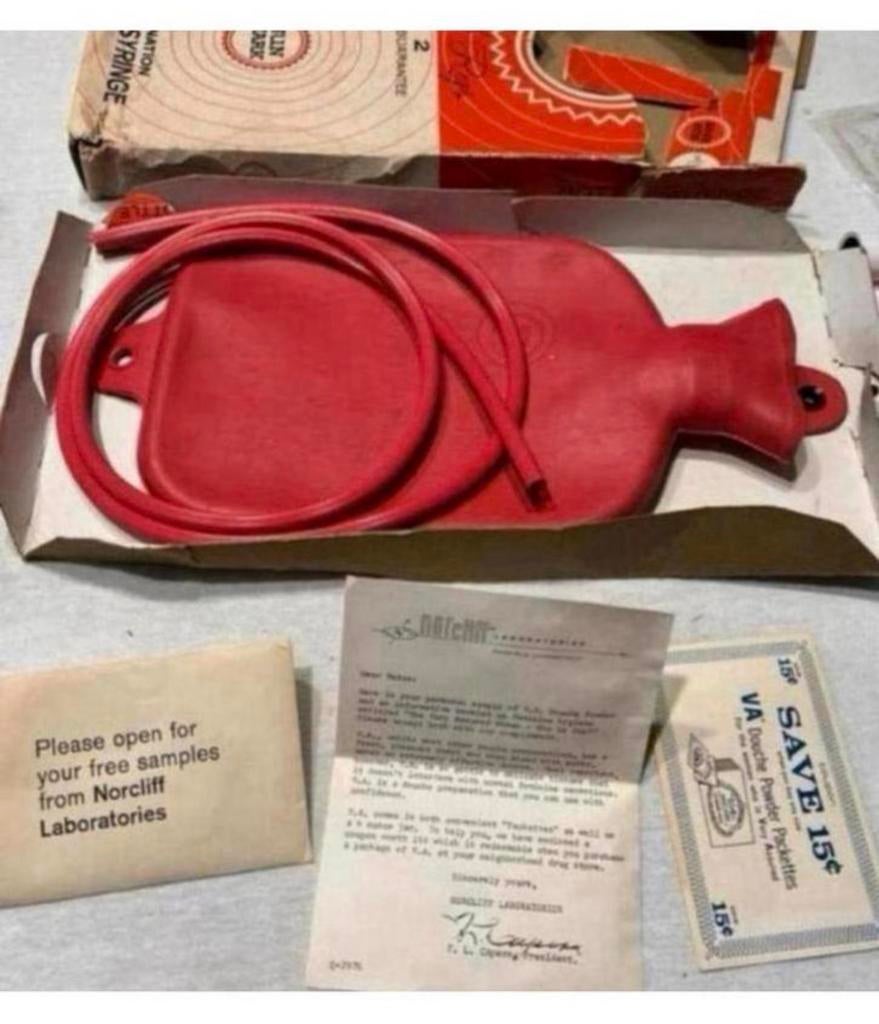 VINTAGE 1960 Sun Mark ST. REGIS - Rood Rubber waterzak set, Ophalen of Verzenden
