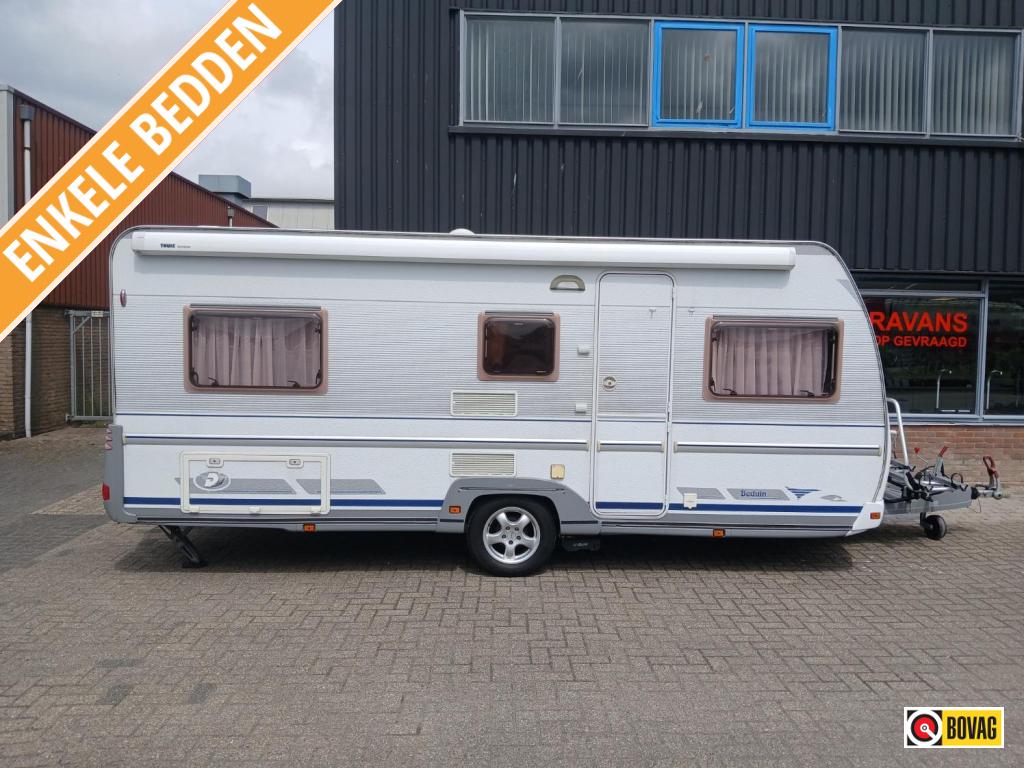 Dethleffs Beduin 510 V ENKELE BEDDEN., Dwarsbed, Rondzit, Bedrijf, Schokbreker