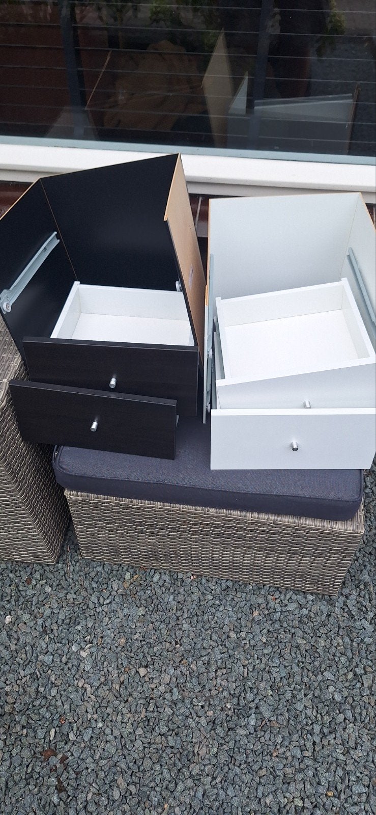2x deurtje ladeblokken ikea kallax expedit kast wit zwart, Huis en Inrichting, Kasten | Boekenkasten, Ophalen, 25 tot 50 cm, Minder dan 50 cm