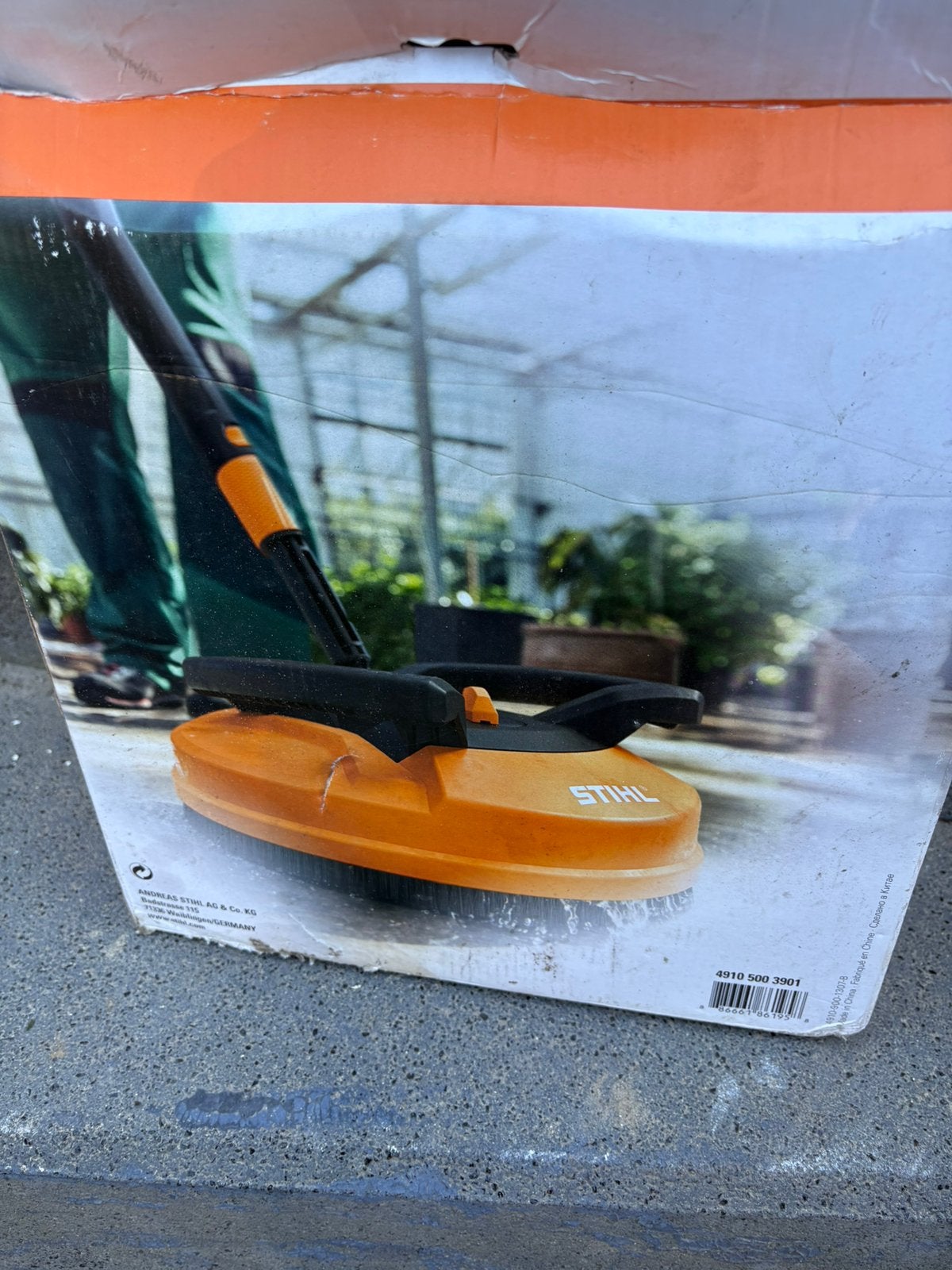 Terrasborstel stihl, Tuin en Terras, Hogedrukreinigers, Ophalen, Zo goed als nieuw, Elektrisch