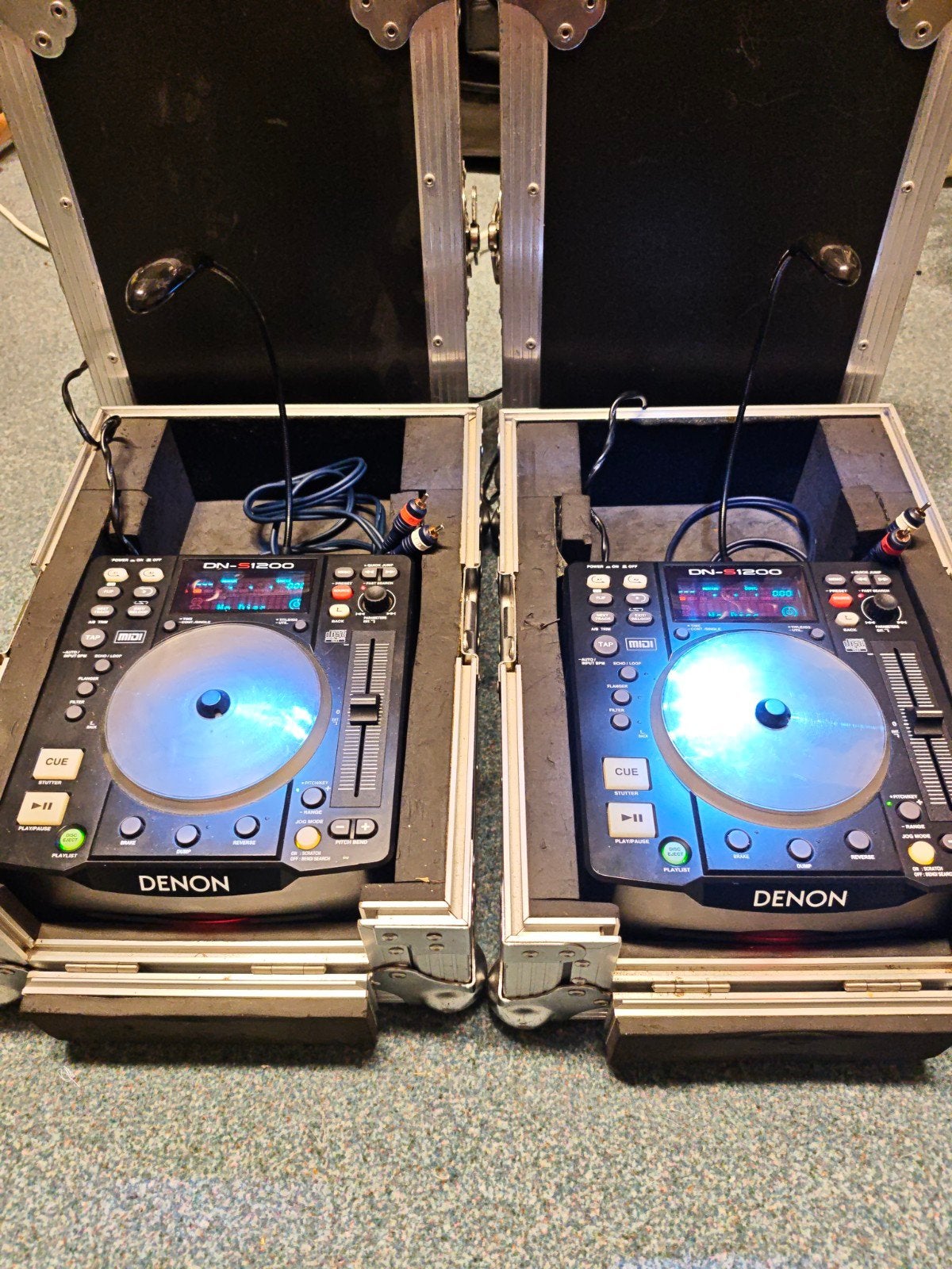 Set Denon DN-S1200 CD-spelers met proDJuser flightcases, Audio, Tv en Foto, Ophalen of Verzenden, Overige merken