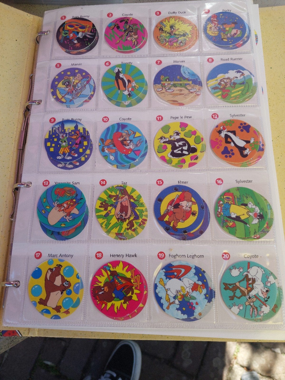 Grote collectie Looney Tunes en Chester Cheetah Pogs, Ophalen of Verzenden, Gebruikt