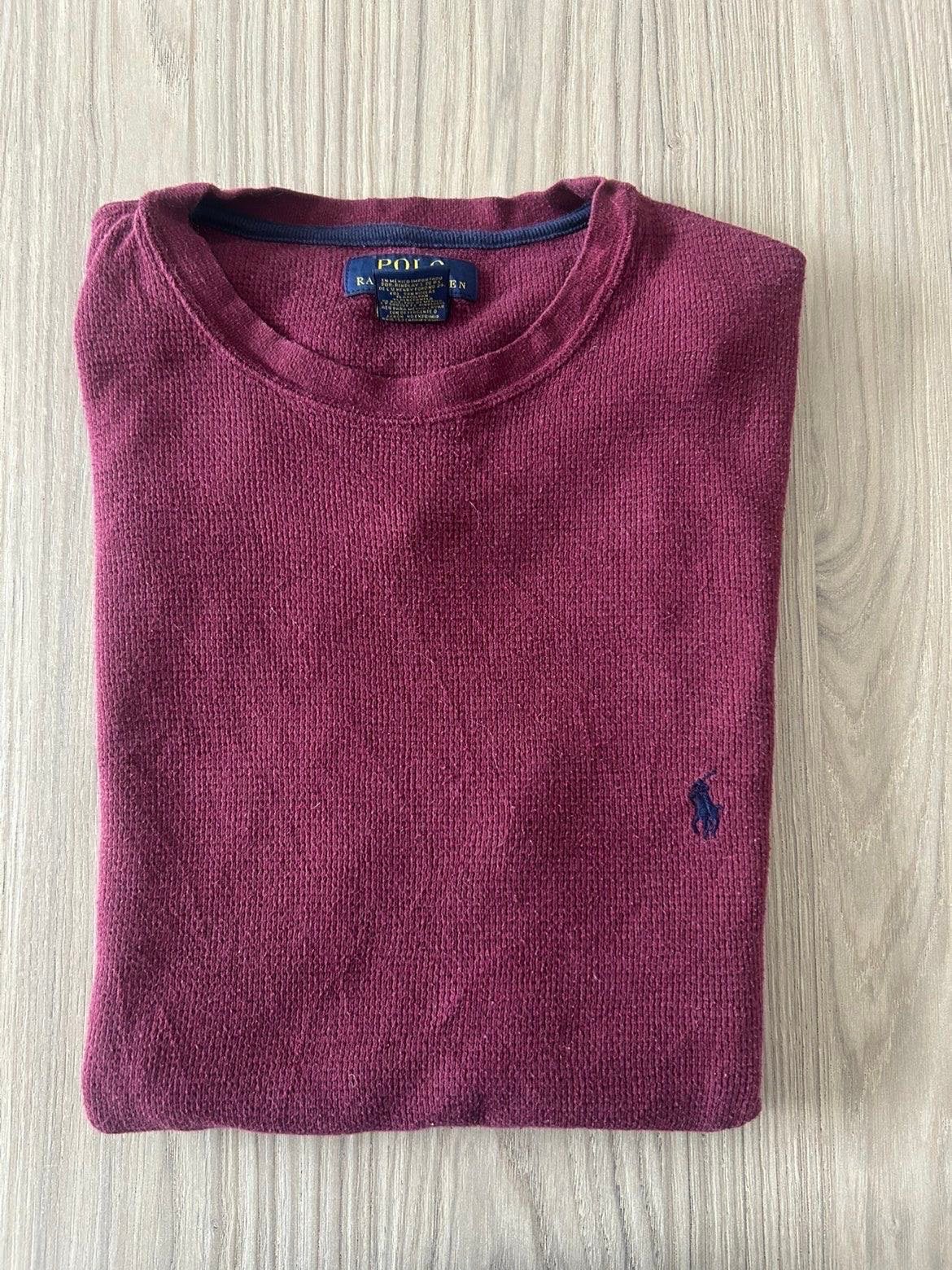 Ralph lauren longsleeve, Kleding | Heren, Truien en Vesten, Verzenden, Zo goed als nieuw, Maat 48/50 (M), Rood