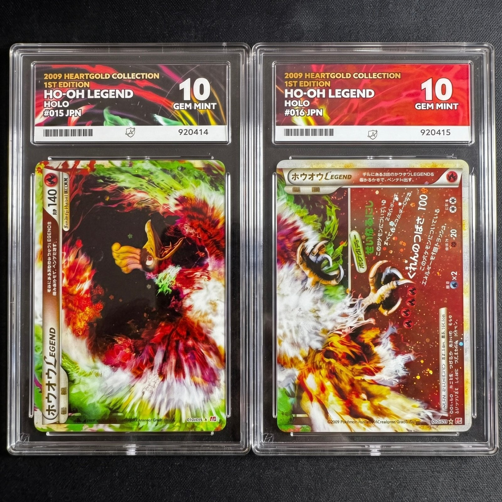 Pokémon Ho-Oh Legend 015/070 & 016/070 ACE 10 L1, Hobby en Vrije tijd, Ophalen of Verzenden, Zo goed als nieuw