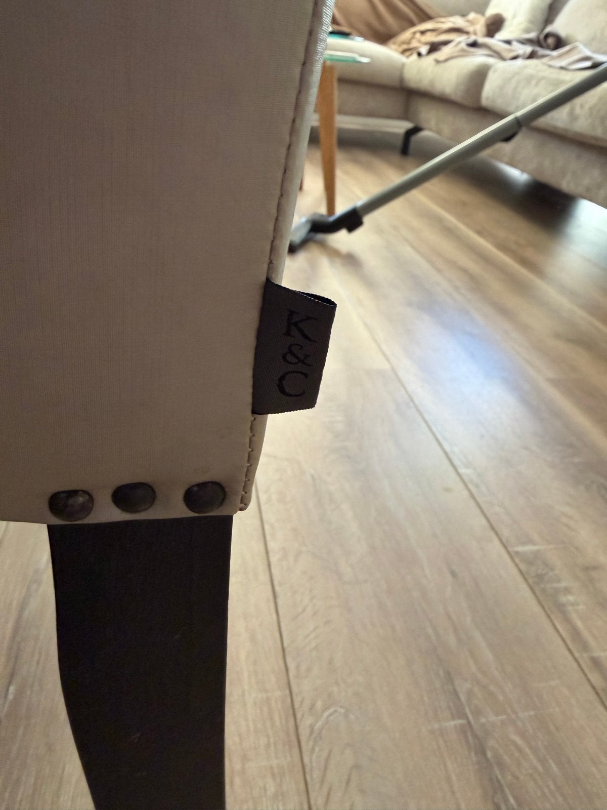 4 luxe eetkamerstoelen van Keijser & Co, Huis en Inrichting, Ophalen, Gebruikt, Overige kleuren, Leer