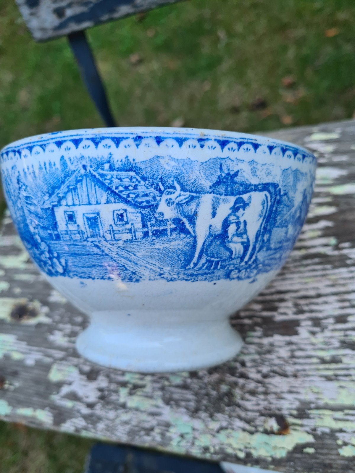 antieke brocante spoelkom societe ceramique, Antiek en Kunst, Ophalen of Verzenden