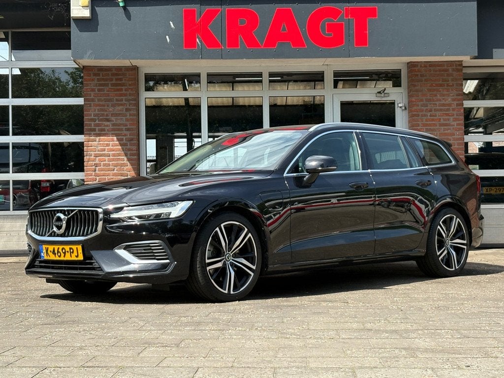 Volvo V60 Inscription 2.0 T6 Recharge AWD - SOH 85% - Leder, Auto's, Volvo, Automaat, Gebruikt, 4 cilinders, Zwart