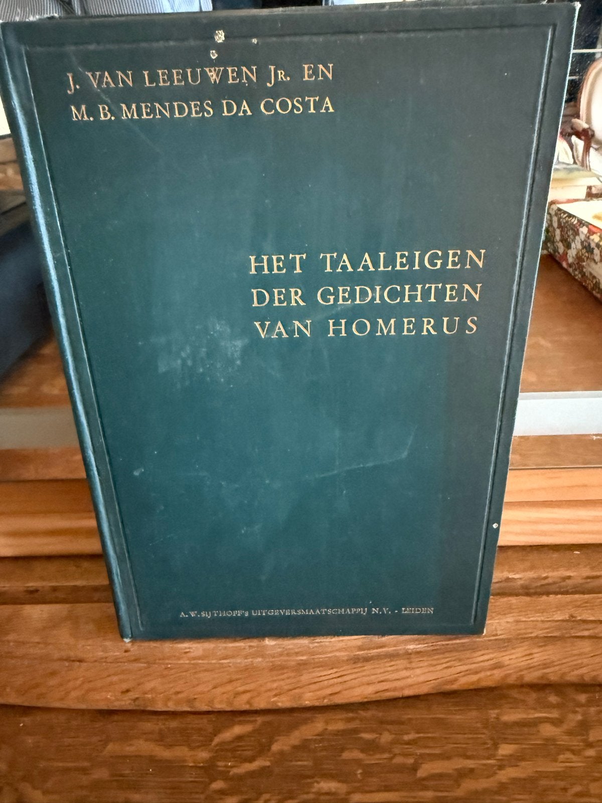 Het Taaleigen der Gedichten van Homerus - J. van Leeuwen Jr., Ophalen of Verzenden, Gelezen, Nederland